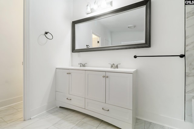 bathroom with vanity