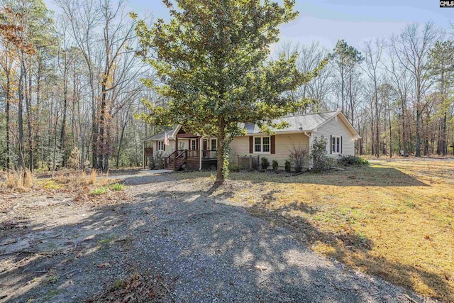 view of front of home