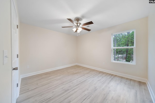 1758 Baughman Rd, Lugoff, SC 29078 - empty room with light wood-style flooring and ceiling fan