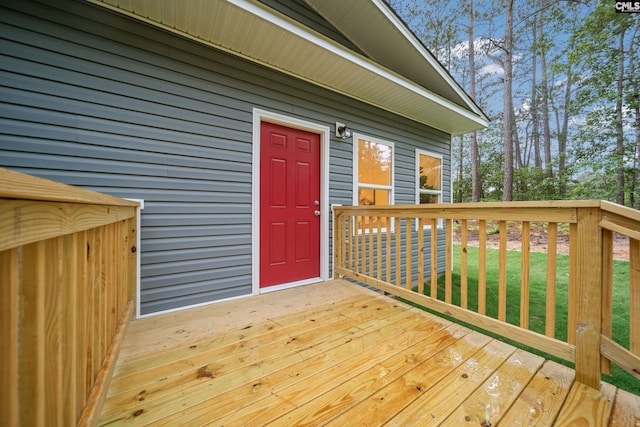 1758 Baughman Rd, Lugoff, SC 29078 - wooden deck with a yard