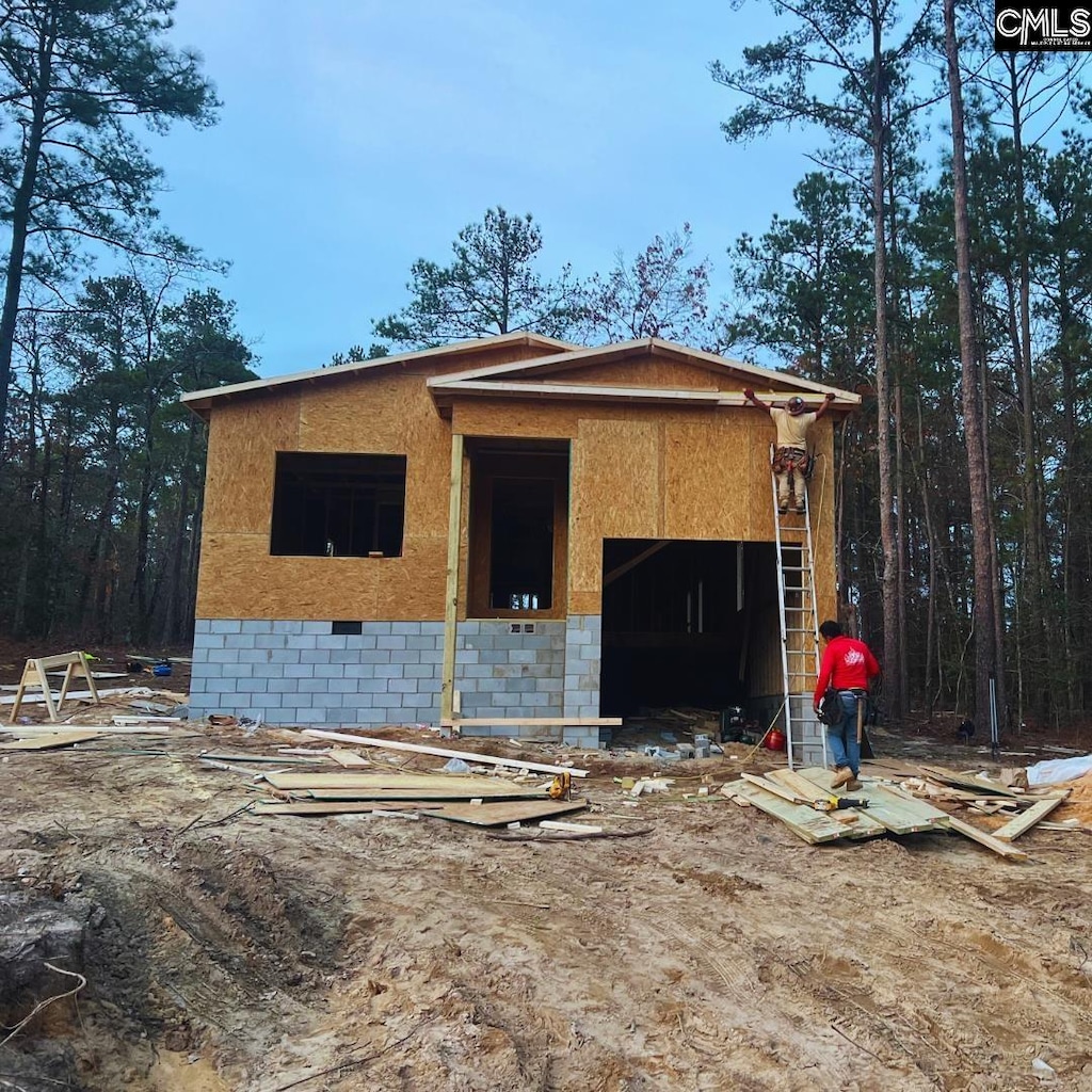 view of property under construction