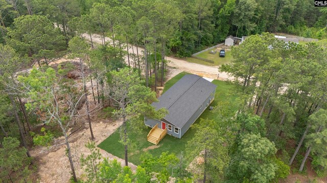 1758 Baughman Rd, Lugoff, SC 29078 - aerial overview of property's location featuring a heavily wooded area