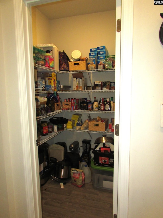 view of pantry