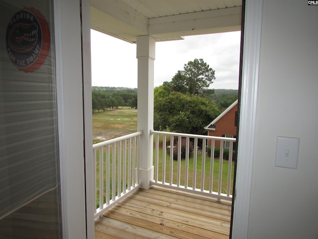 view of balcony