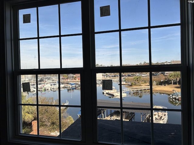 room details with a water view