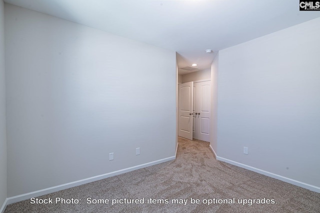 view of carpeted empty room