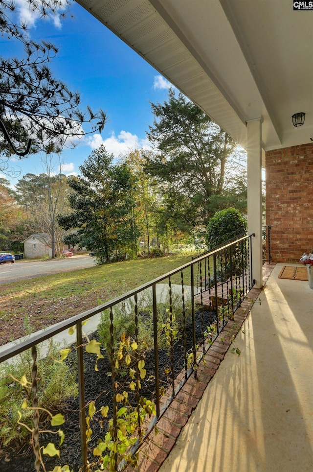 view of balcony