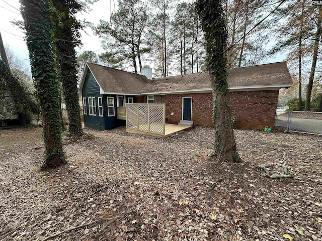 back of property featuring a patio area