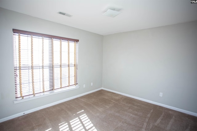 carpeted spare room with plenty of natural light