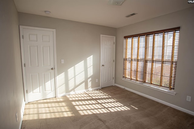 view of carpeted empty room