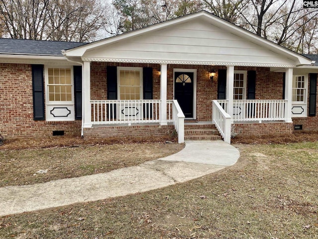 view of front of house featuring a porch