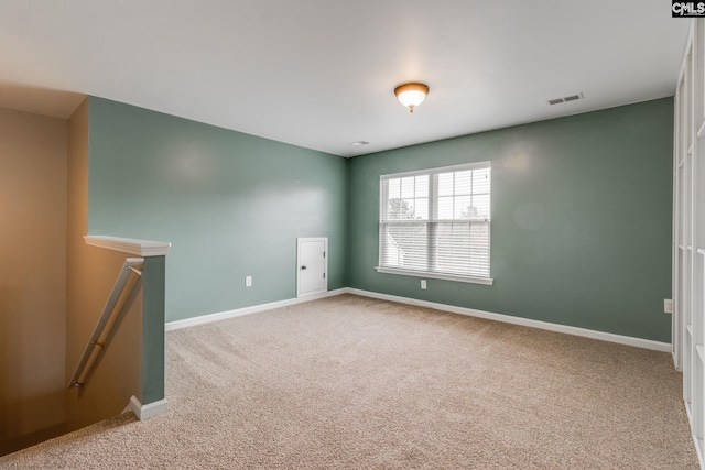 view of carpeted empty room