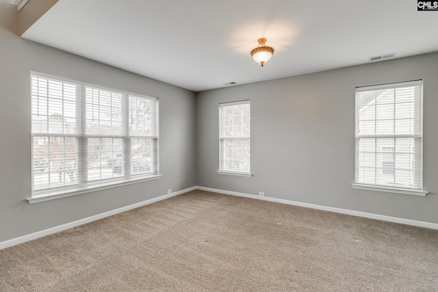 view of carpeted empty room