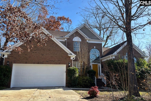 front facade featuring a garage