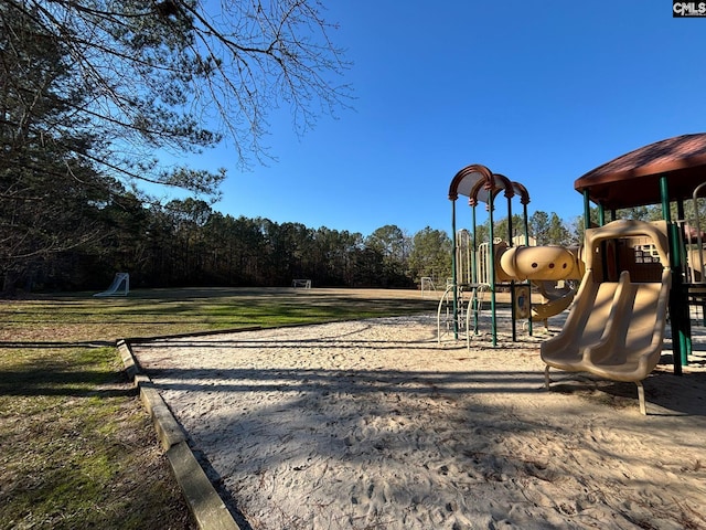 view of play area