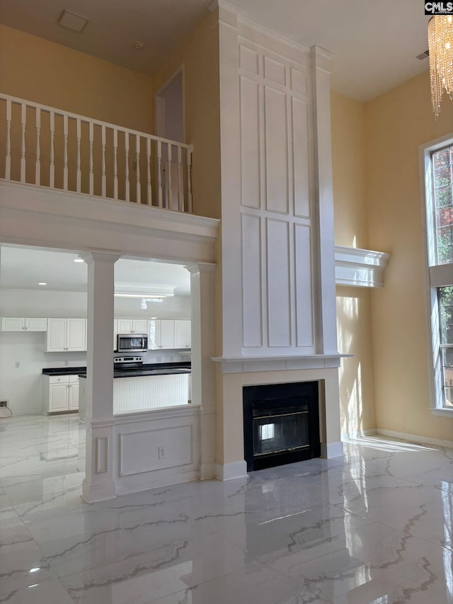 view of unfurnished living room