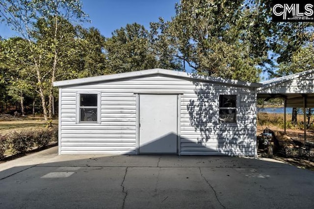 view of outbuilding