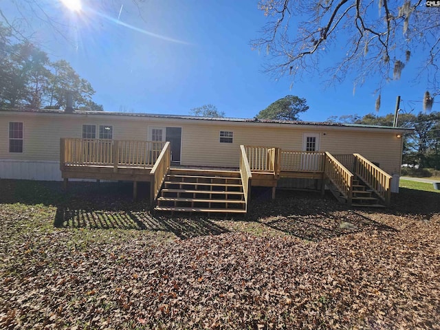 1611 Carolina Ln, Beaufort, SC 29906 - back of house featuring a deck