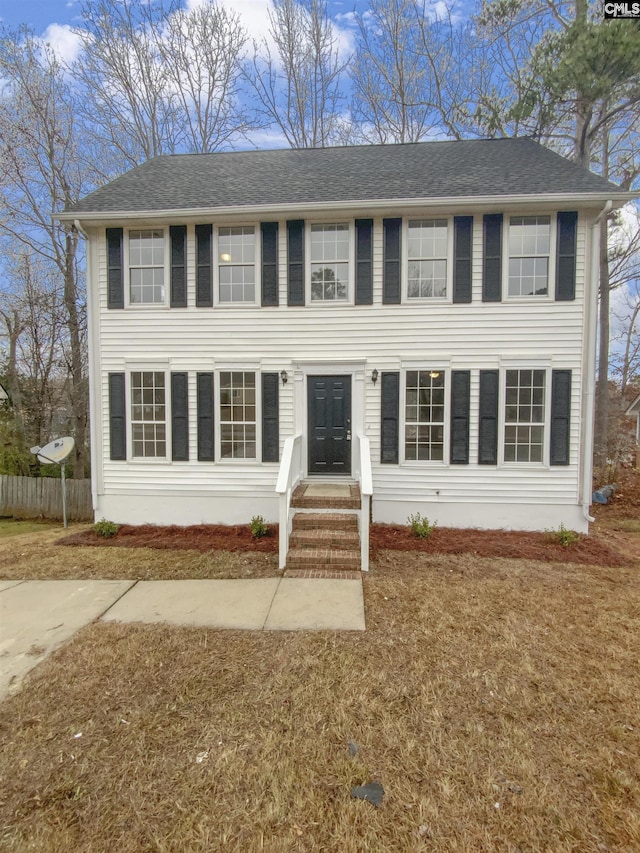 view of colonial-style house