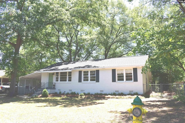 view of ranch-style home