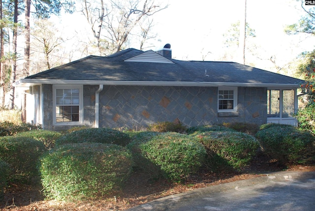 view of side of property