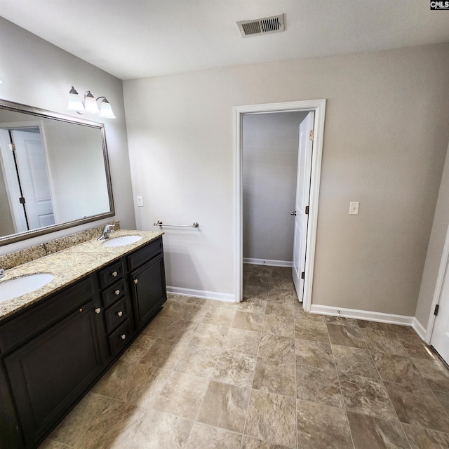 bathroom featuring vanity