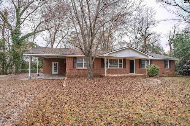 view of ranch-style house