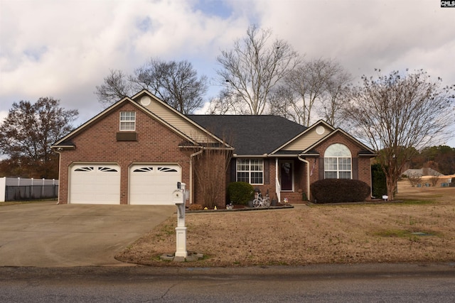 view of single story home