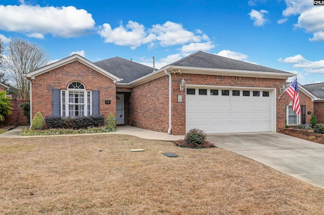 ranch-style house featuring a garage