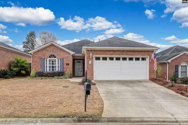 ranch-style house with a garage