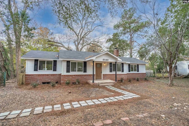 view of ranch-style house