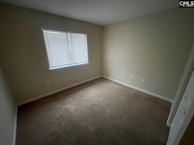 view of carpeted empty room