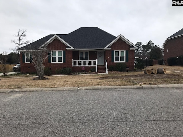 view of front of home featuring a porch