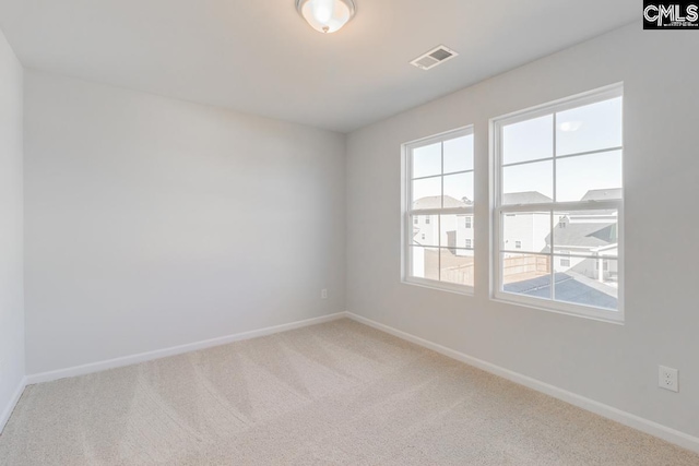 view of carpeted empty room