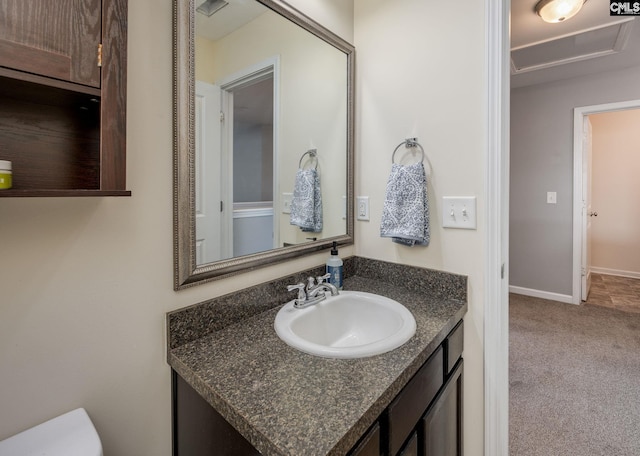 bathroom with vanity