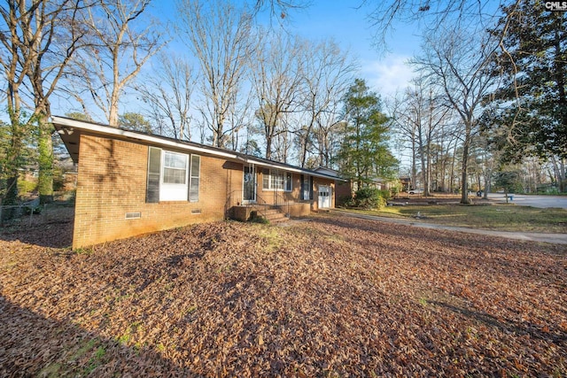 view of ranch-style home