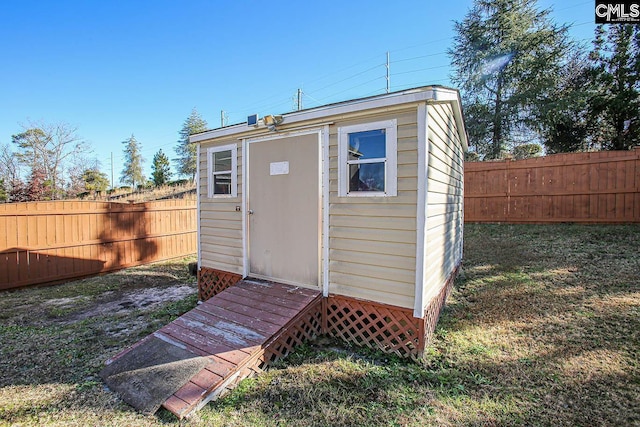 view of outbuilding