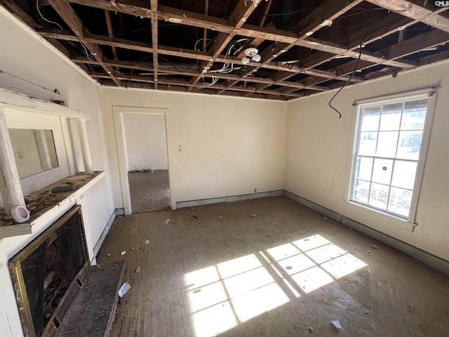 view of unfurnished living room