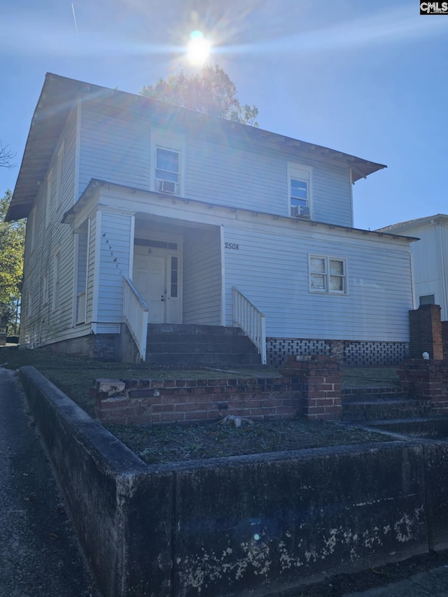 view of front of home