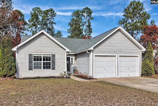 ranch-style house with a garage