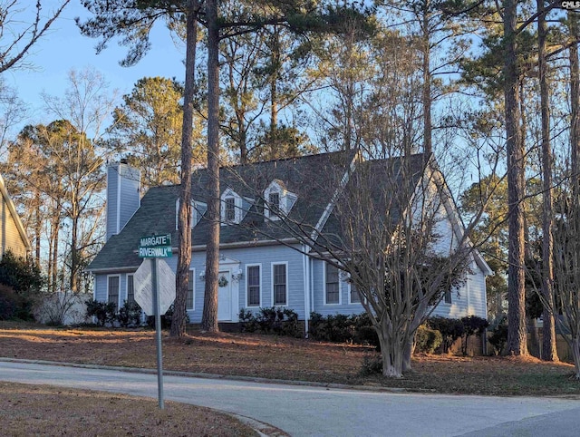 view of cape cod-style house