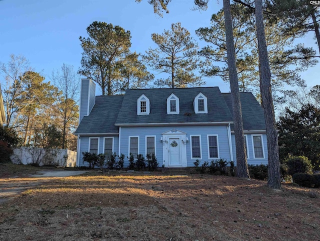 view of cape cod-style house