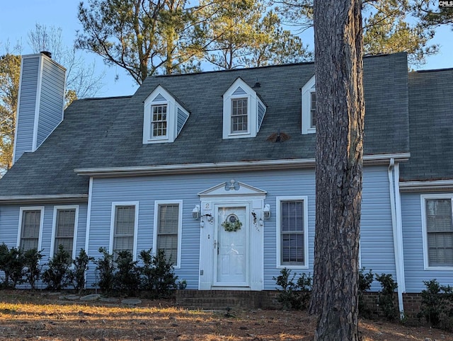 view of cape cod house