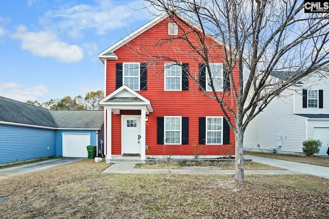 view of front of property