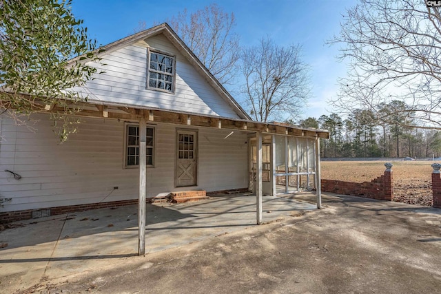 view of rear view of property