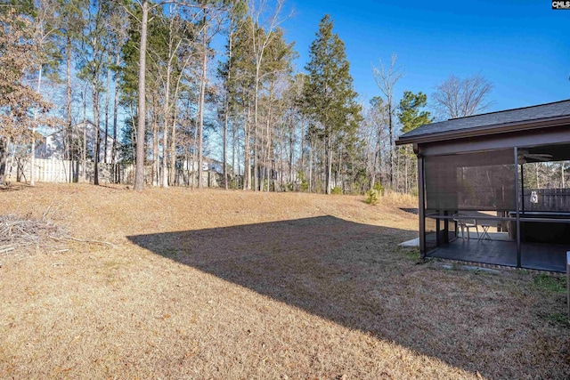 view of yard with a patio area