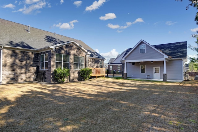 view of back of property