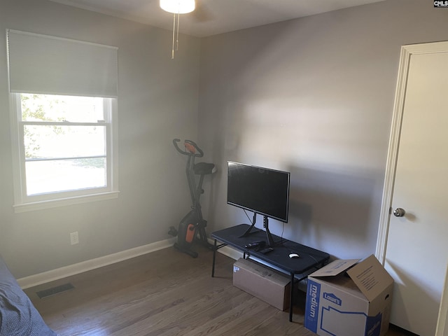 interior space featuring hardwood / wood-style floors