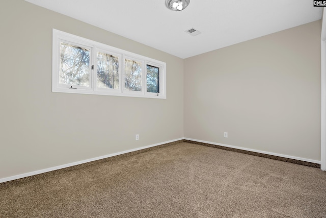 view of carpeted empty room