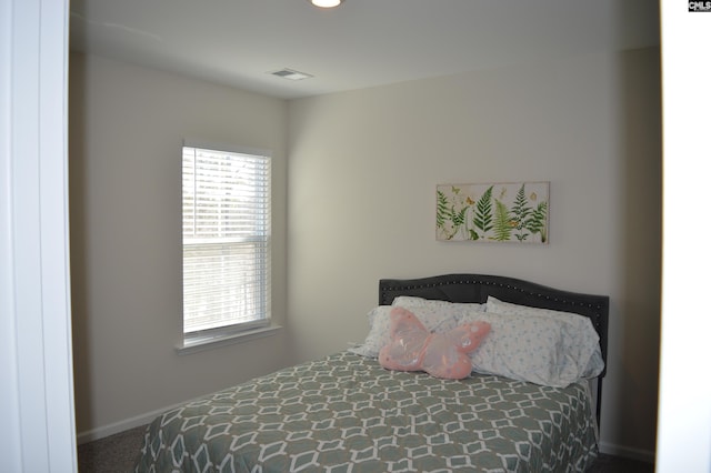 bedroom with carpet floors